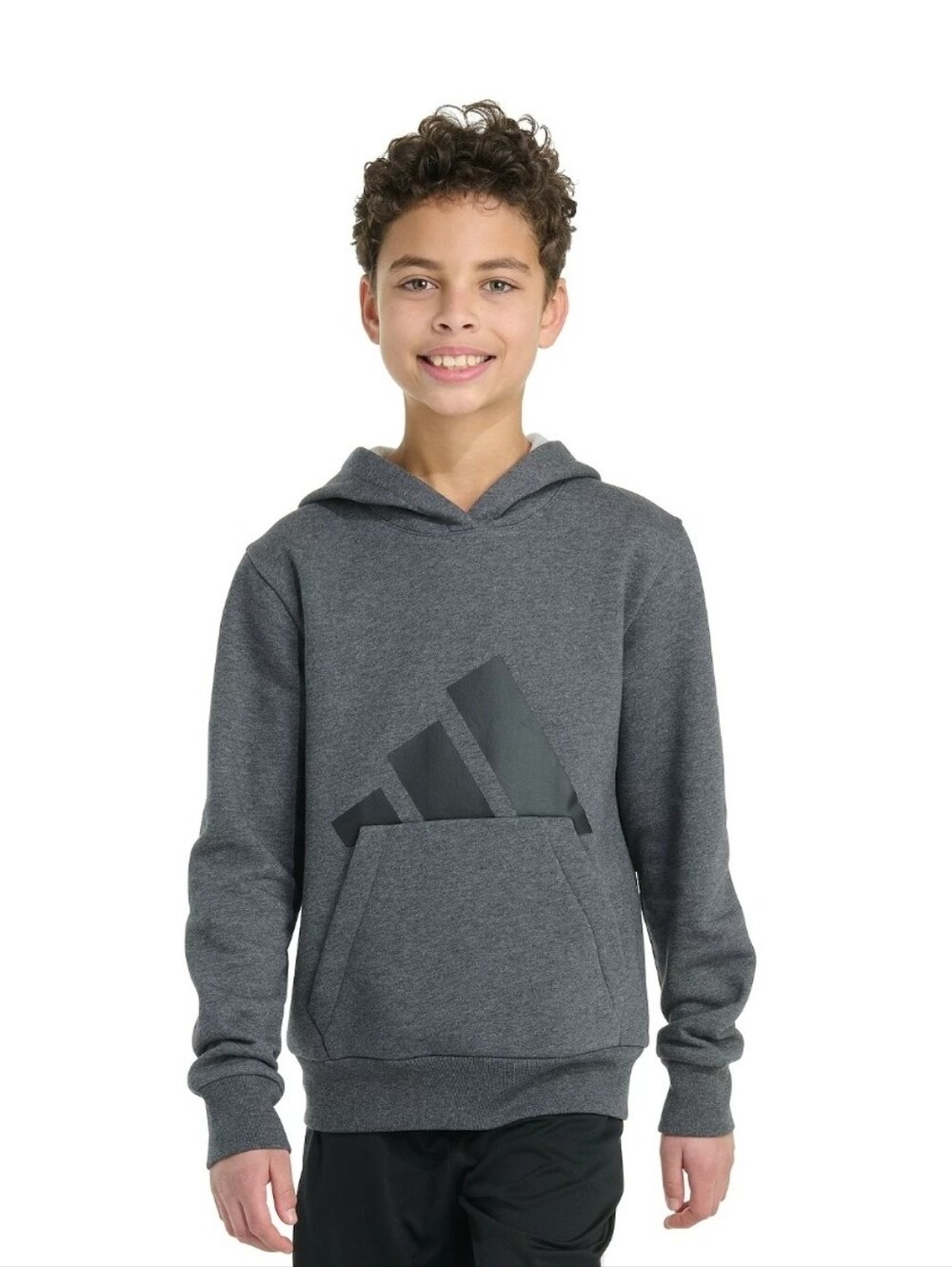 Boys 14-16 Adidas Essential Linear Embroidered Fleece Pullover Hoodie
